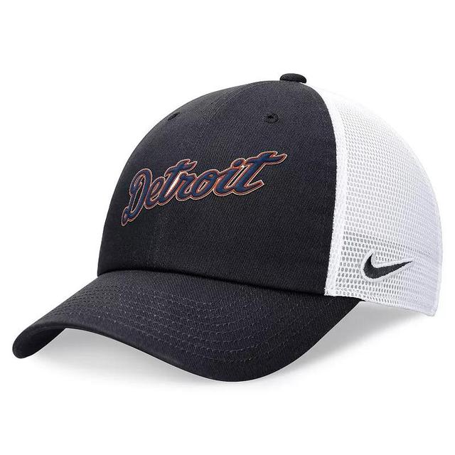 Mens Nike Detroit Tigers Evergreen Wordmark Trucker Adjustable Hat Blue Product Image