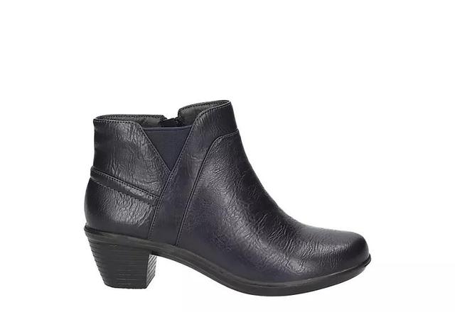 Easy Street Mindy Womens Block Heel Ankle Boots Blue Product Image