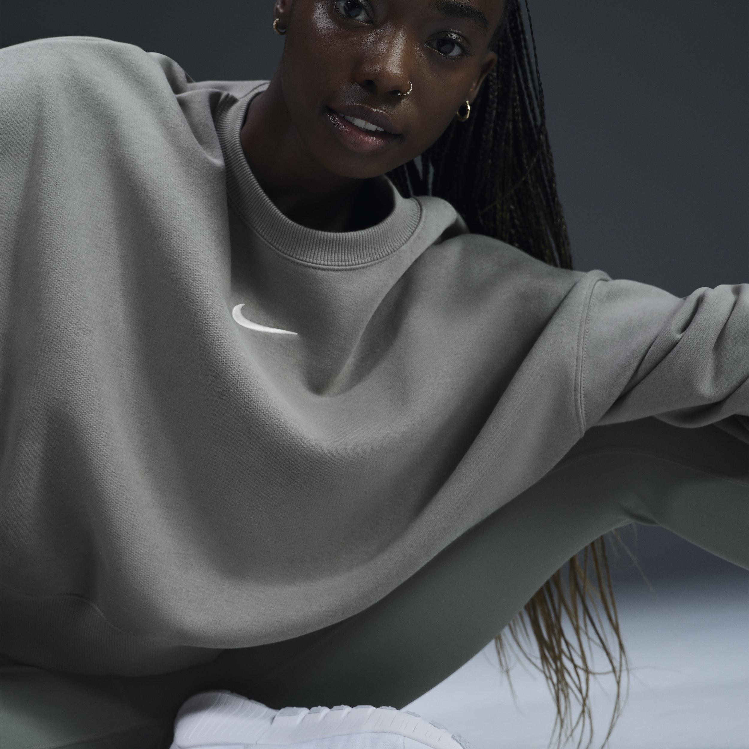 Women's Nike Sportswear Phoenix Fleece Over-Oversized Crew-Neck Sweatshirt Product Image