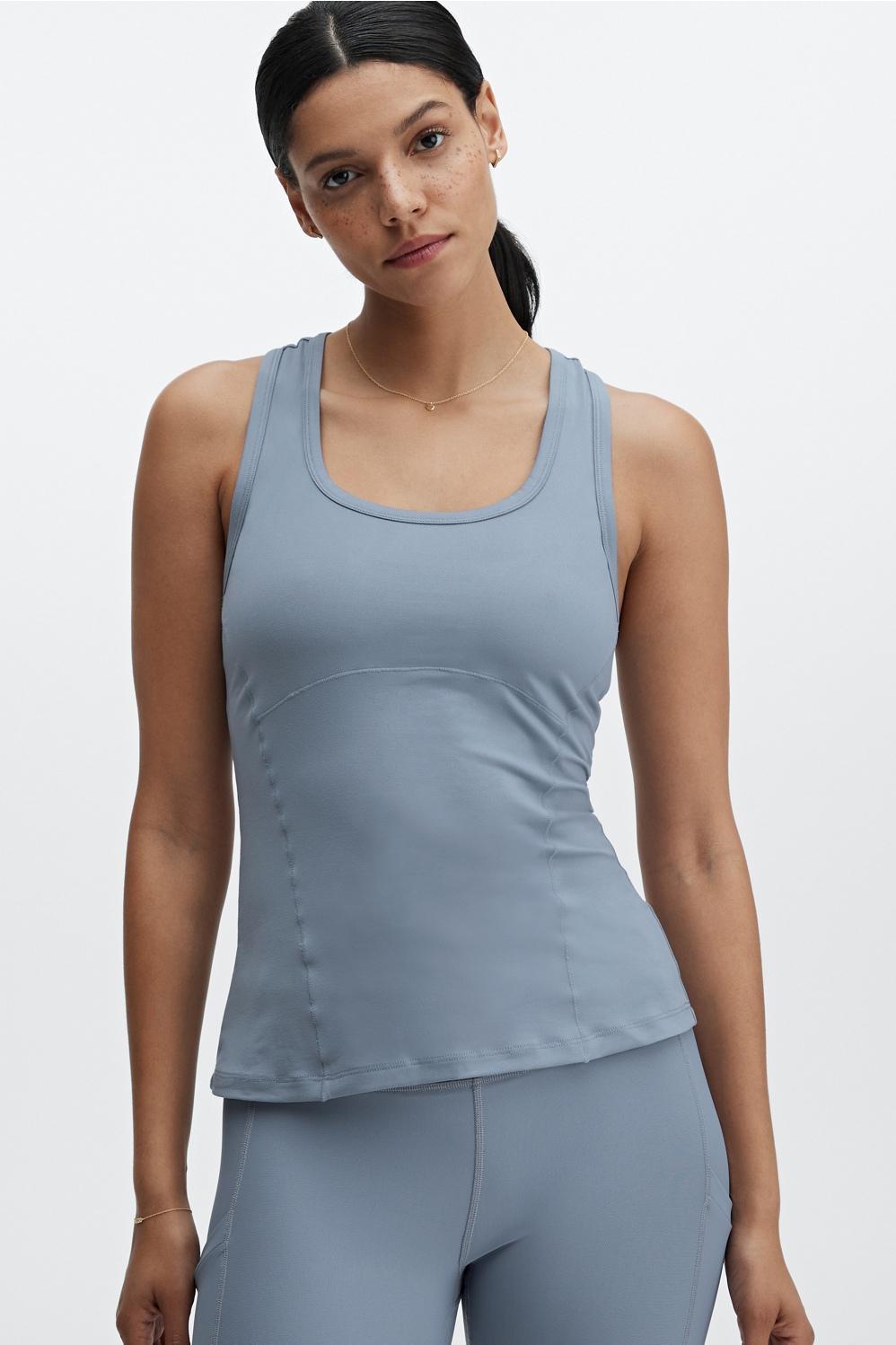 Fabletics Phoenix Racerback Tank Womens blue Size XXS Product Image