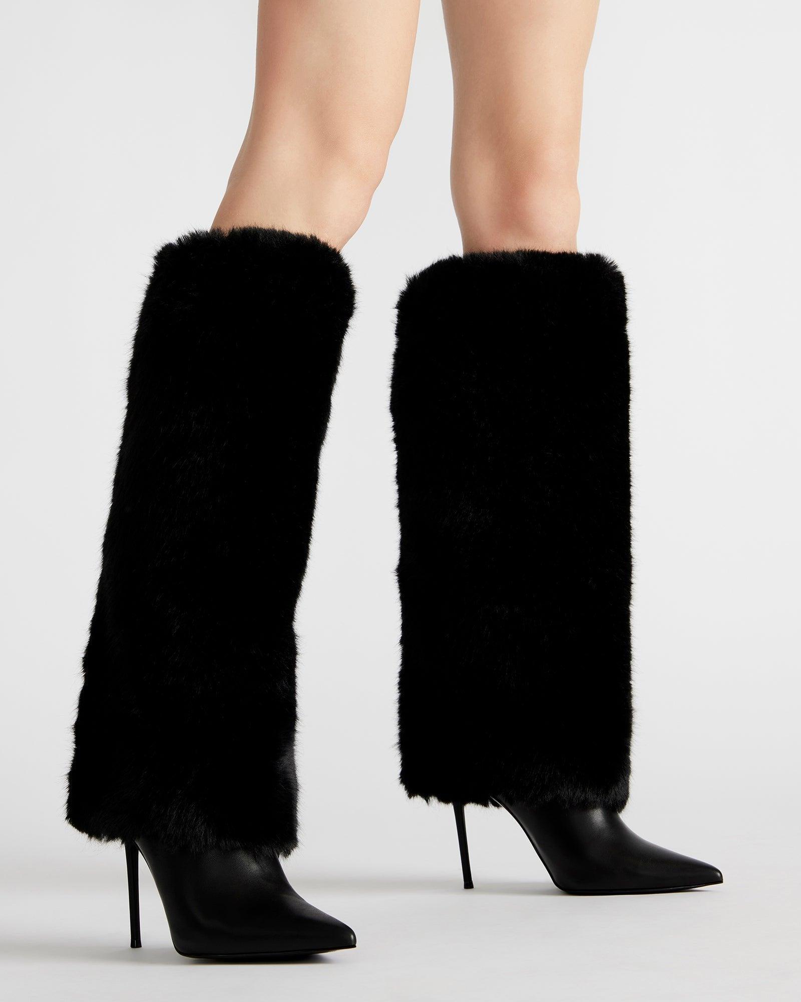 SMITH FAUX FUR BLACK Female Product Image