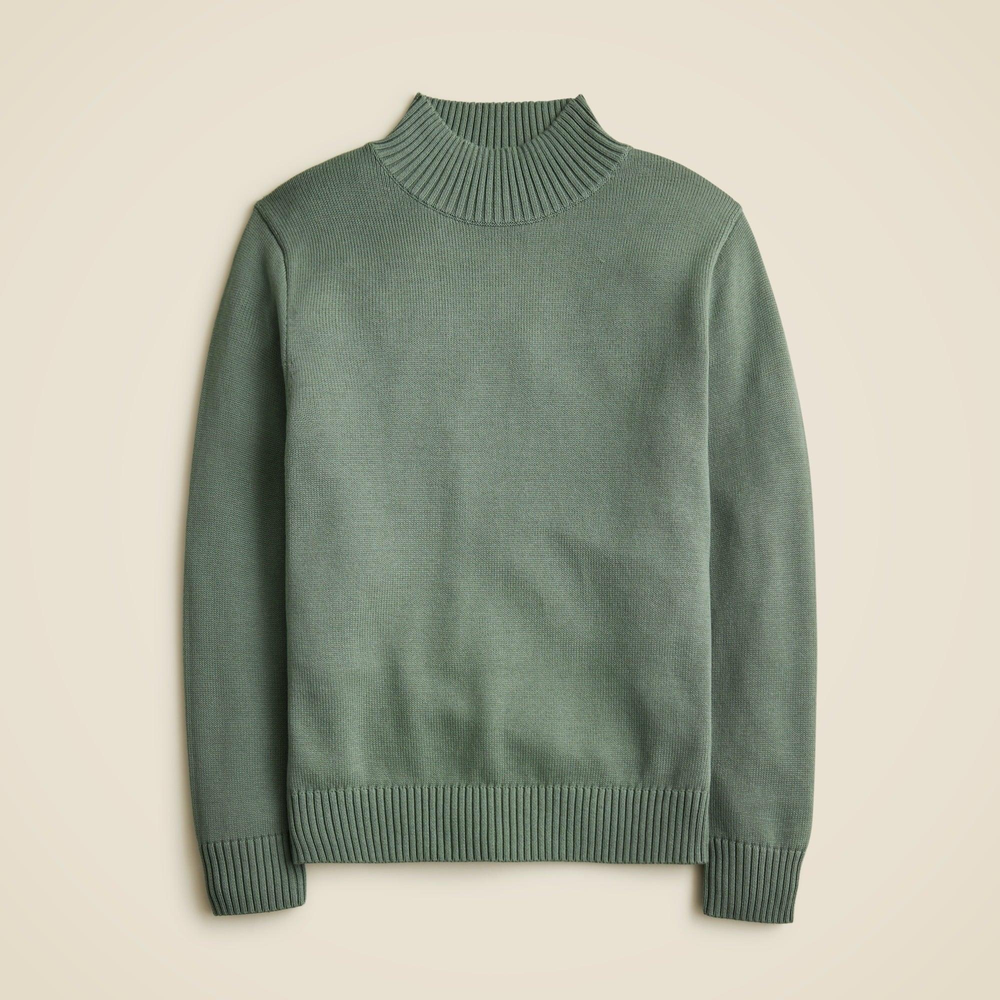 Heritage cotton mockneck sweater Product Image