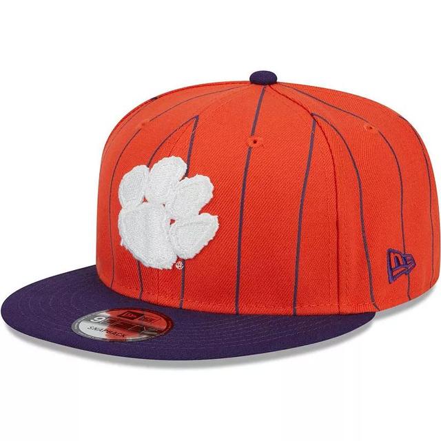 Mens New Era /Purple Clemson Tigers Vintage 9FIFTY Snapback Hat Product Image