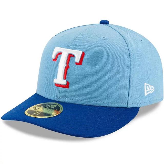 Men's New Era Light Blue/Royal Texas Rangers 2020 Alternate 2 Authentic Collection On Field Low Profile 59FIFTY Fitted Hat Product Image