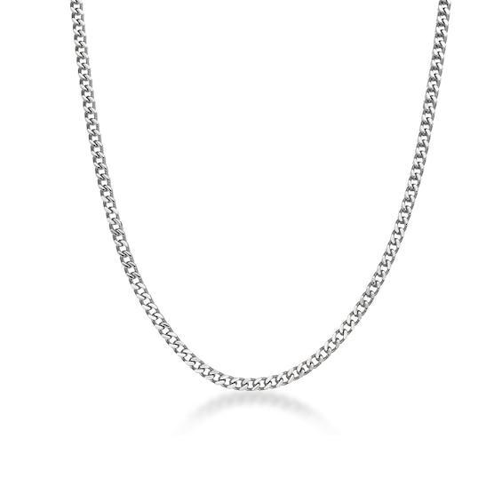 Men's 4.0mm Foxtail Chain Necklace in Solid Stainless Steel - 24" Product Image