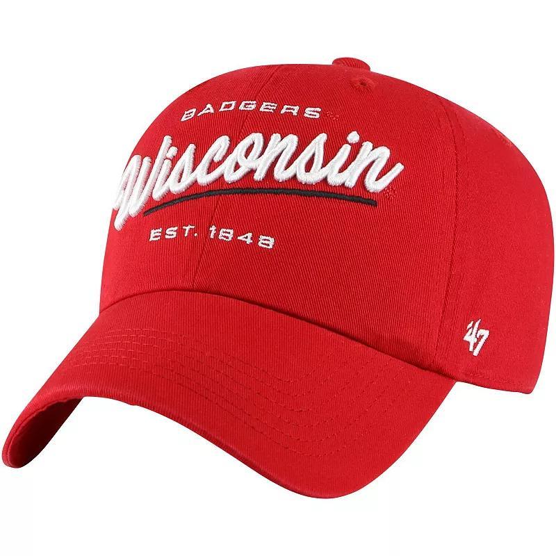 Womens 47 Wisconsin Badgers Sidney Clean Up Adjustable Hat Product Image