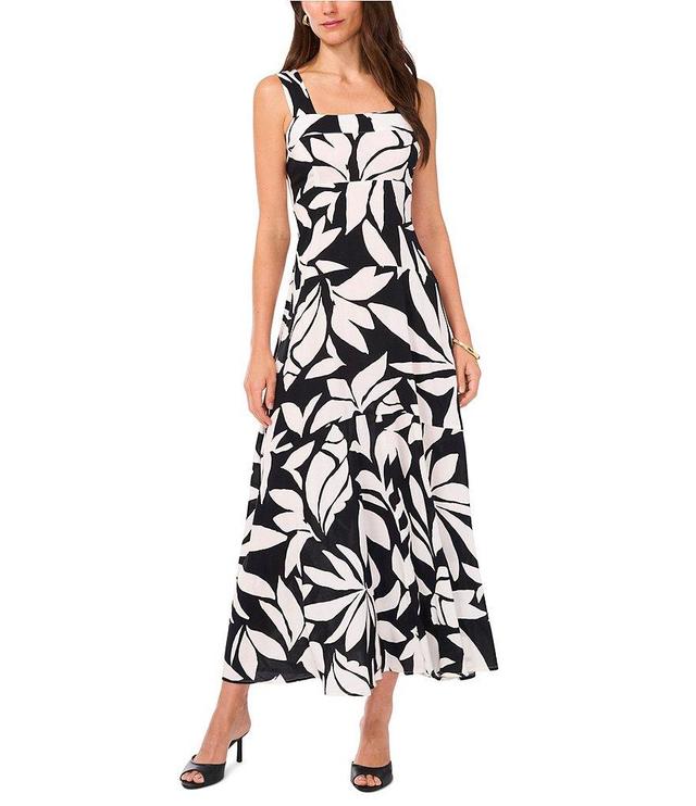 Vince Camuto Square Neck Sleeveless Maxi Dress Product Image