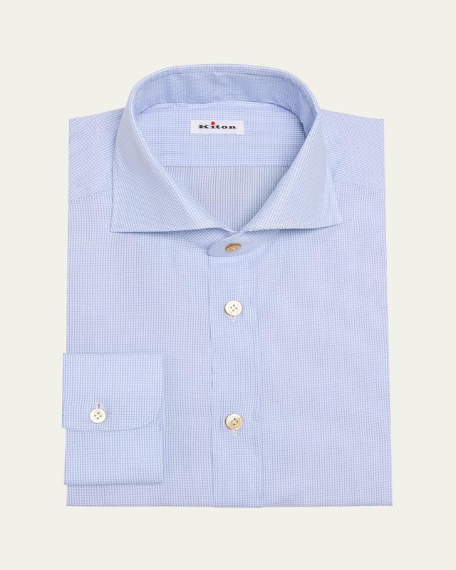 Mens Mini Plaid Dress Shirt Product Image