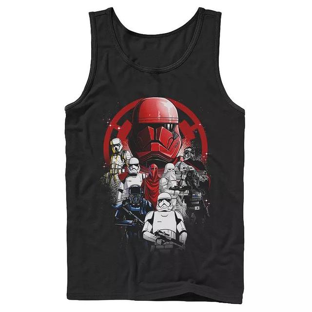 Mens Star Wars Storm Trooper Group Shot Splatter Poster Tank Product Image