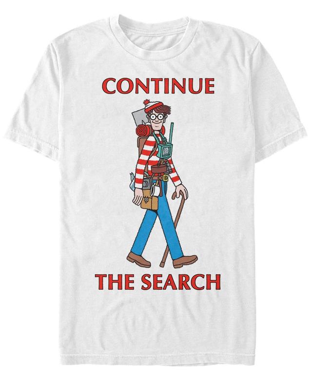 Mens Wheres Waldo Continue The Search Portrait Graphic Tee Product Image