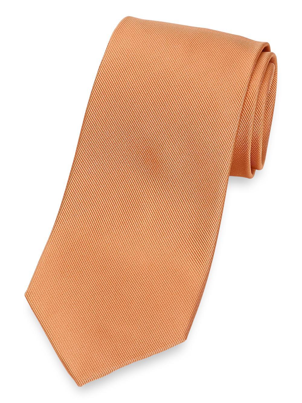 Solid Twill Woven Silk Tie - Pink Product Image