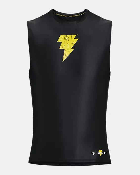 Men's Project Rock HeatGear® Iso-Chill Black Adam Tank Product Image