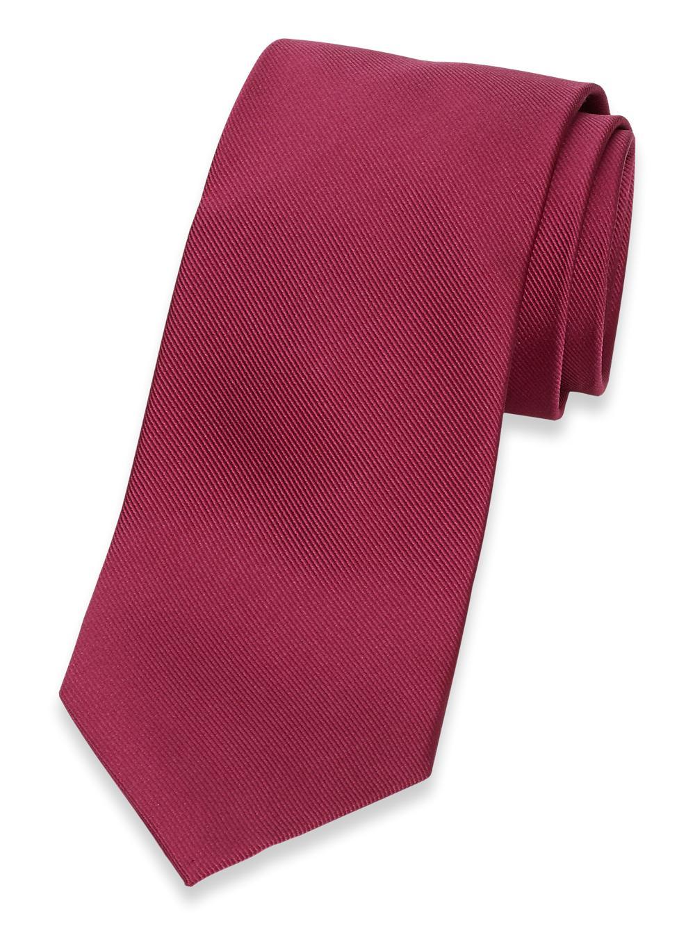 Solid Twill Woven Silk Tie - Pink Product Image