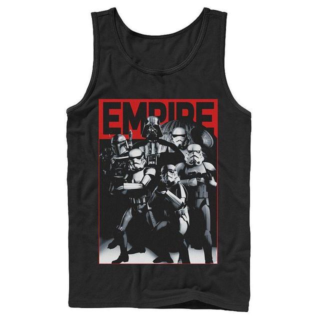 Mens Star Wars Empire Crew Poster Tank Black Product Image