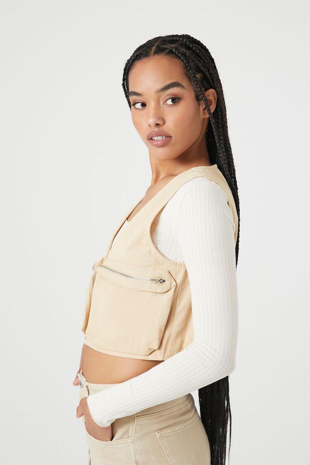 Cropped Cargo Vest | Forever 21 Product Image