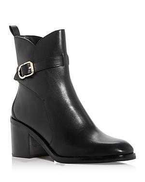 Womens Alexa 70MM Ankle-Strap Leather Boots Product Image