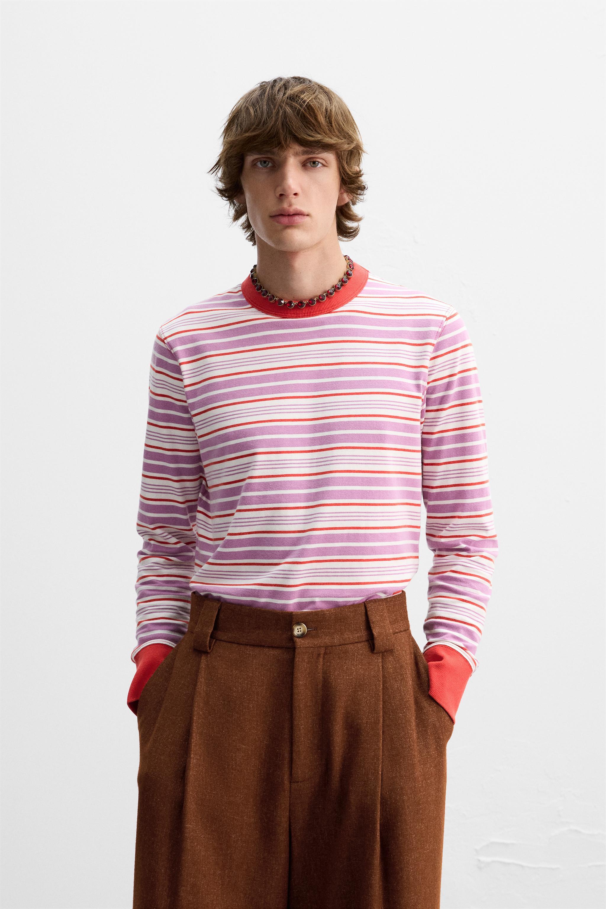 STRIPED RIB T-SHIRT X HARRY LAMBERT Product Image