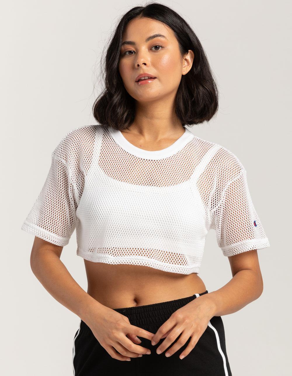 CHAMPION Mesh Cropped Womens Tee Product Image