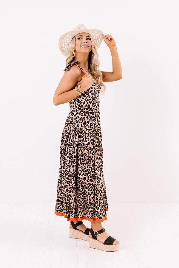 Lovely Lady Leopard Maxi Dress Product Image