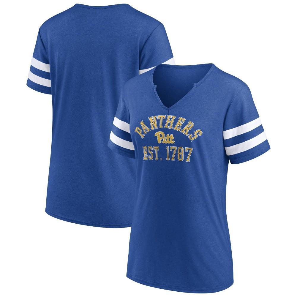 NCAA Pitt Panthers Womens V-Neck Notch T-Shirt Product Image