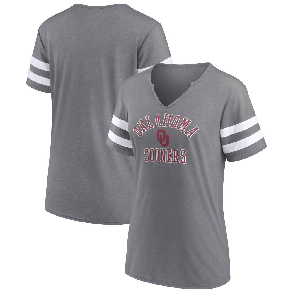 NCAA Oklahoma Sooners Womens V-Neck Notch T-Shirt Product Image