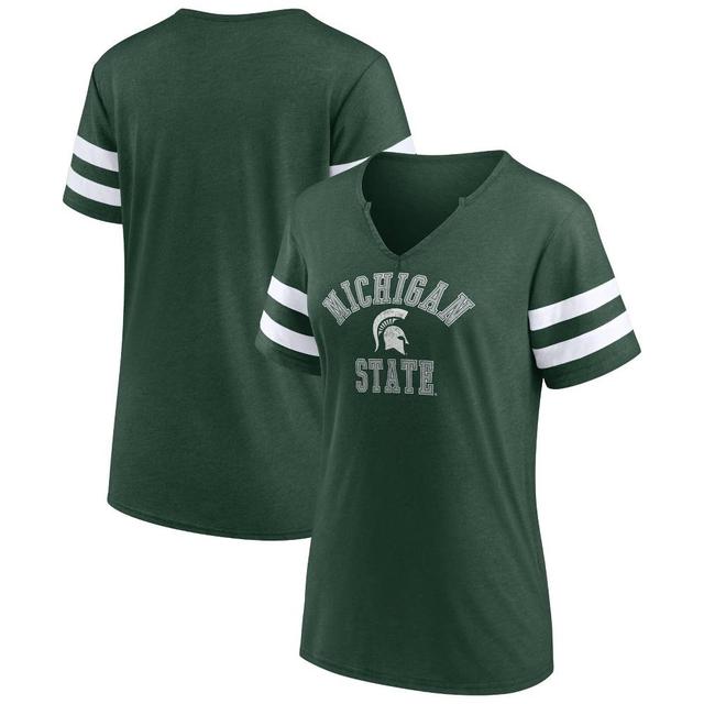 NCAA Michigan State Spartans Womens V-Neck Notch T-Shirt Product Image