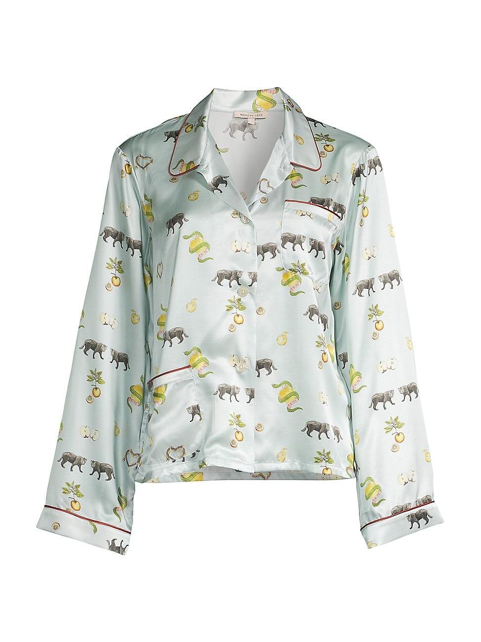 Womens Ruthie Printed Pajama Shirt Product Image