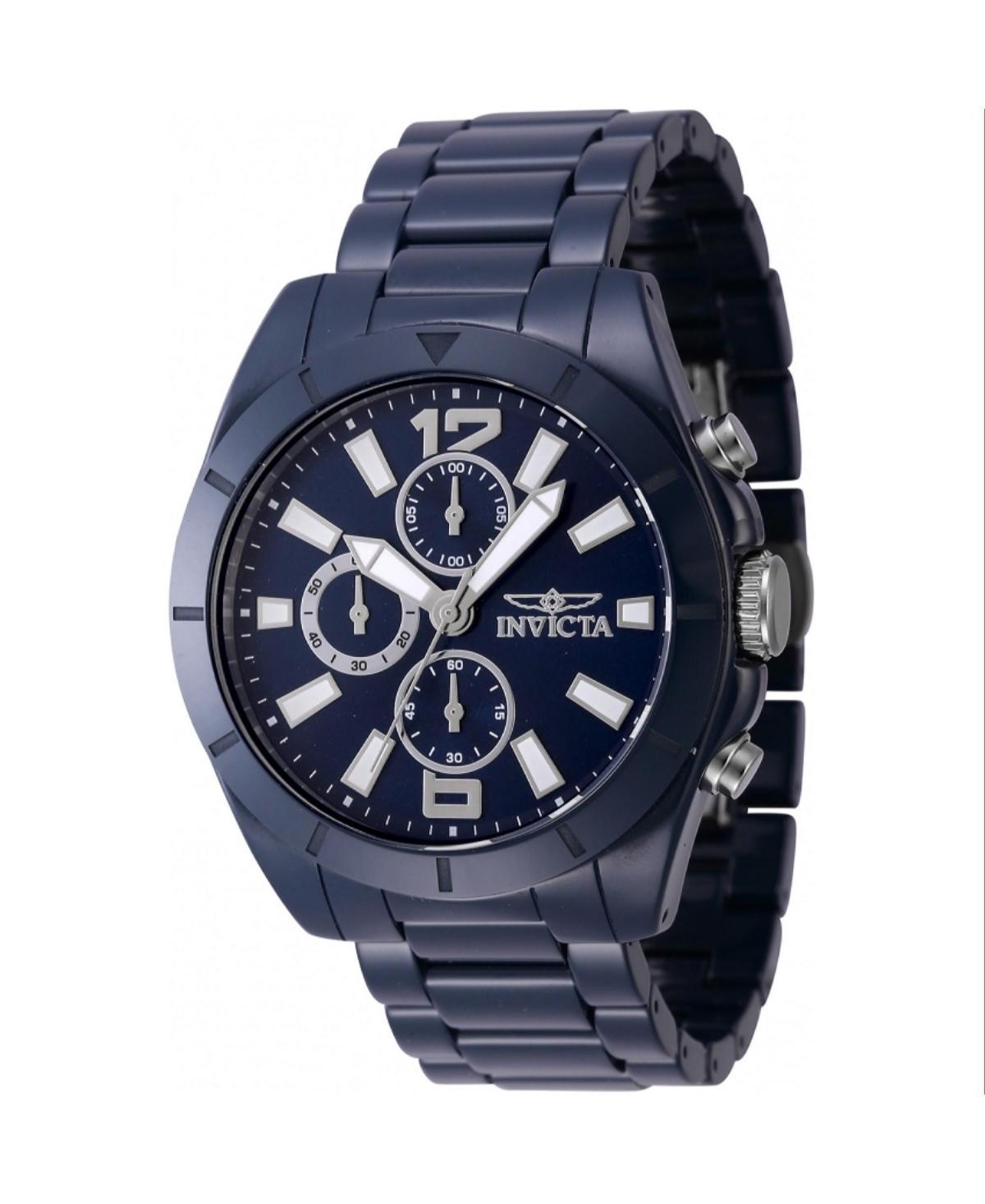 Invicta Mens 47332 Ceramics Quartz Chronograph Blue Dial Watch - Blue Product Image