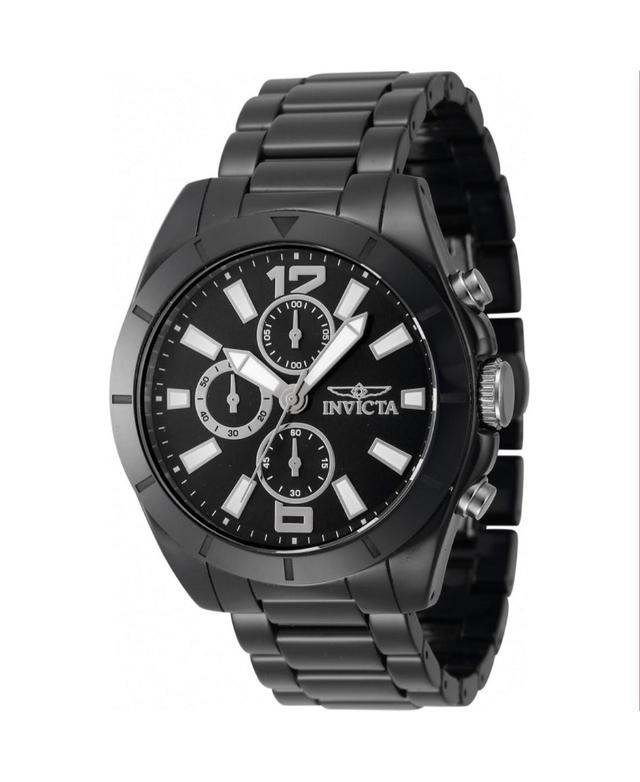 Invicta Mens 47333 Ceramics Quartz Chronograph Black Dial Watch - Black Product Image