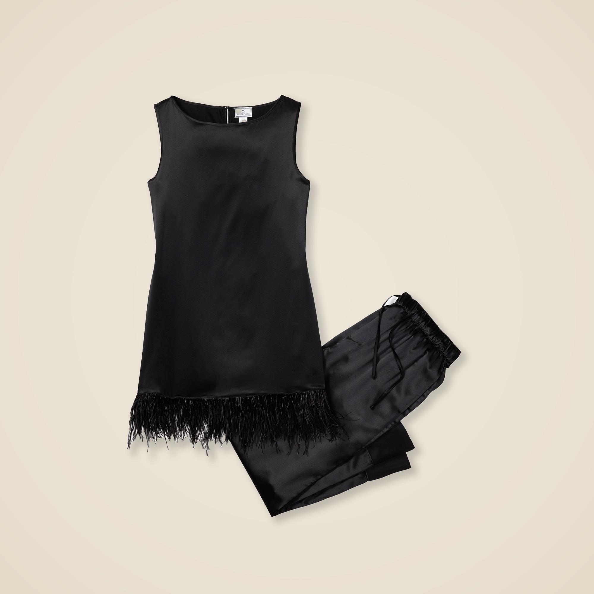 Petite Plume™ women's silk tunic set with feathers Product Image