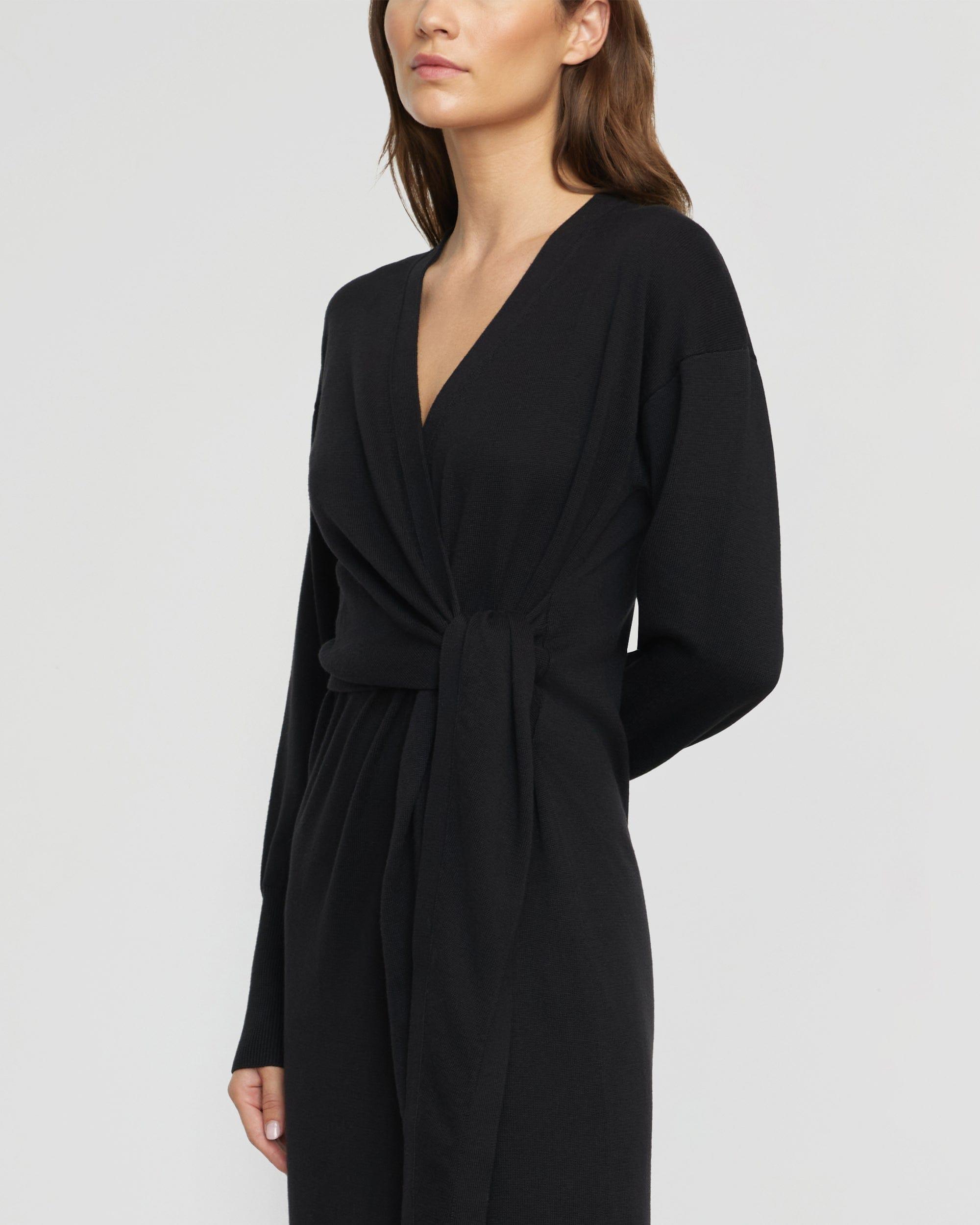 Linden Front-Wrap Sweater Dress Product Image