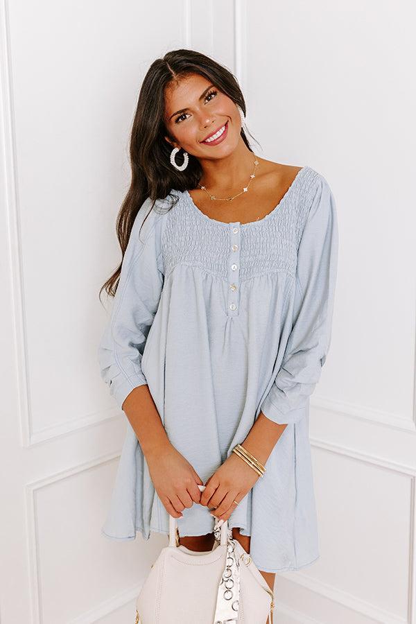 Manhattan Meeting Tunic Dress In Sky Blue product image