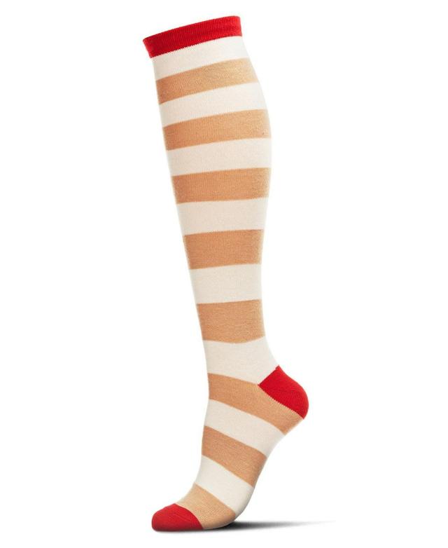 MeMoi Womens Shaded Stripes Cashmere Blend Knee High Socks Product Image