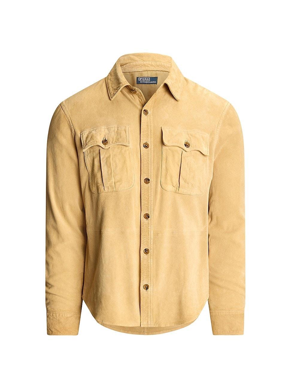 Mens Suede Utilitarian Jacket Product Image