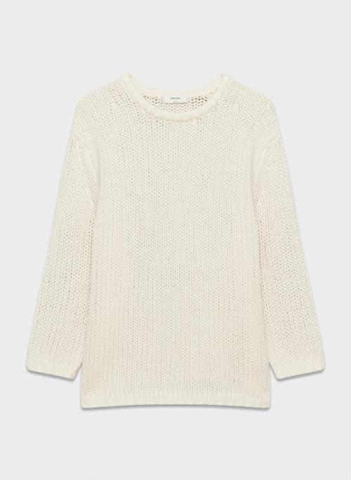 cashmere oversized crew sweater Product Image