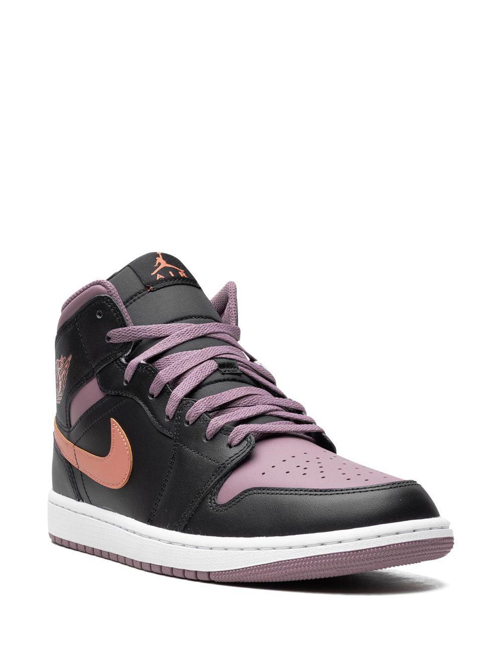 JORDAN Air  1 Mid Se "sky J Mauve" Sneakers In Sky J Orange/sky J Mauve/black Product Image