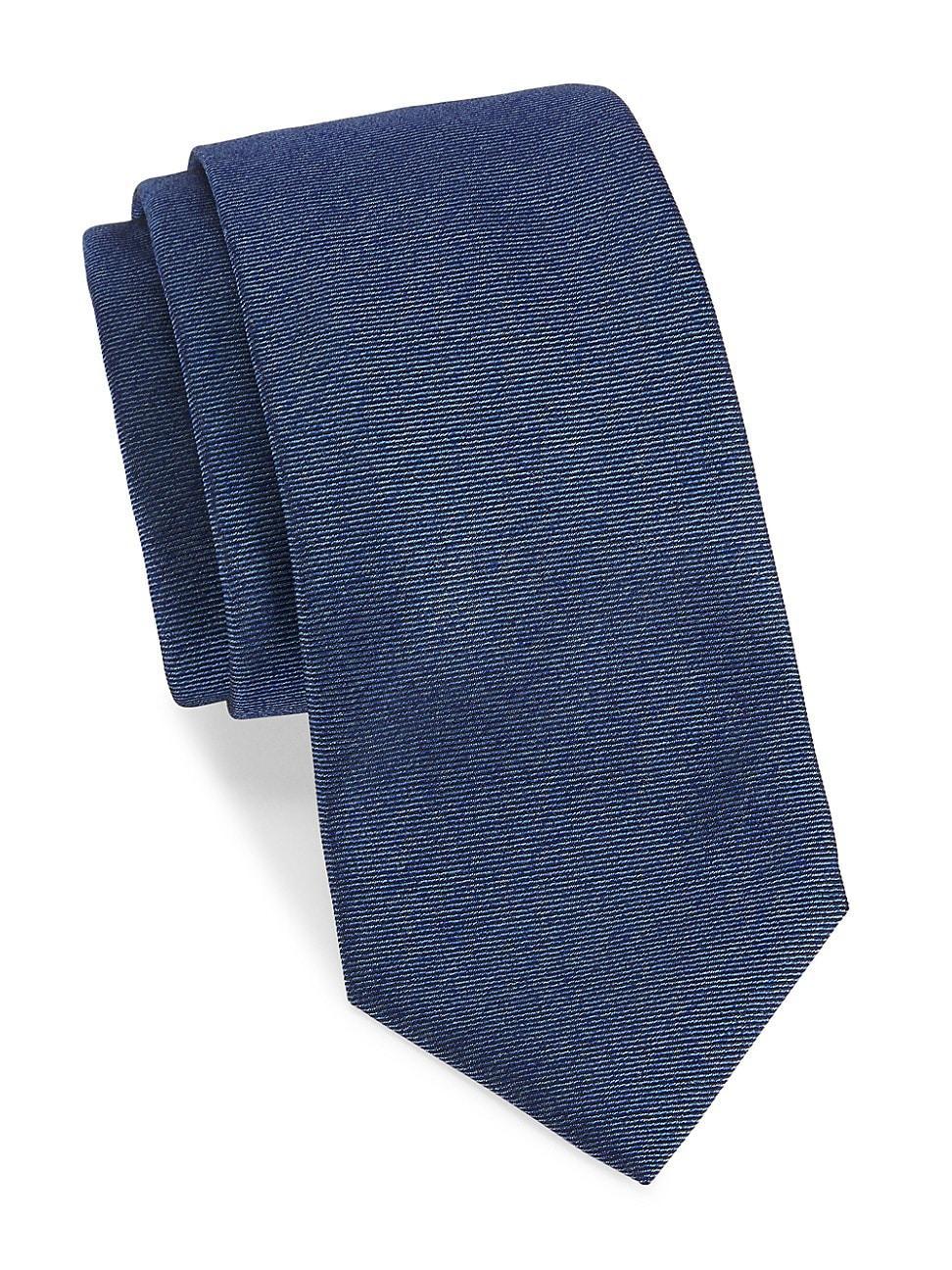 Mens Solid Silk Tie Product Image