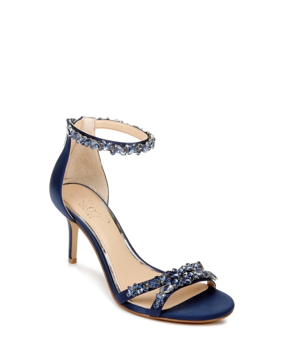 Jewel Badgley Mischka Caroline Embellished Ankle-Strap Evening Sandals Womens Shoes Product Image