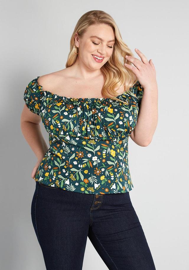 ModCloth x Collectif Only For Daisy Clover Off-Shoulder Top Product Image