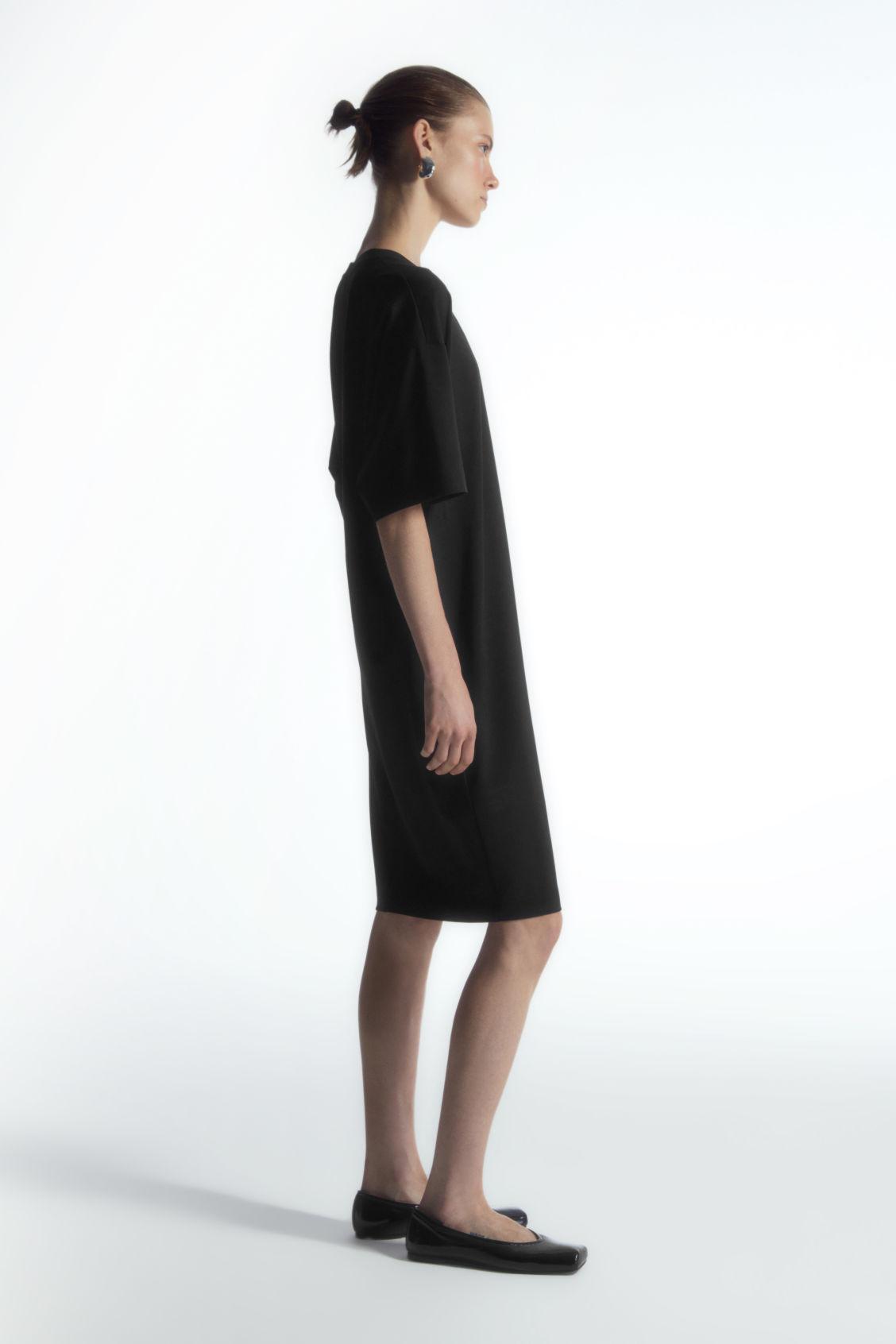 DRAPED MINI T-SHIRT DRESS Product Image