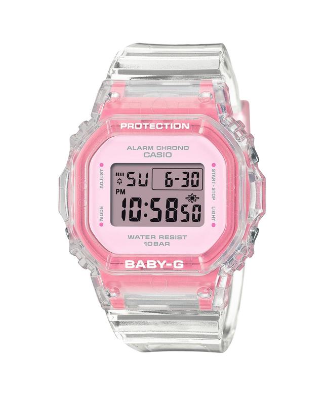 G-Shock Baby-g Womens Digital Pink Resin Watch, 37.9mm BGD565SJ-7 - Pink Product Image