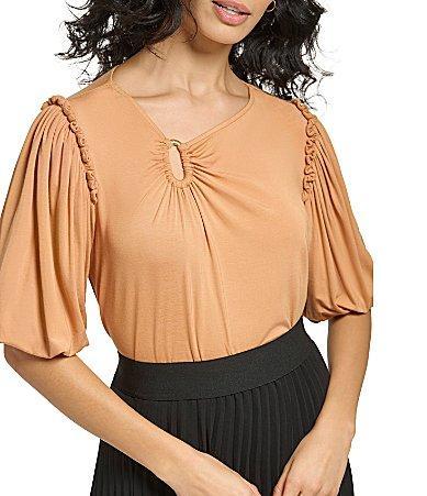 DKNY Hardware Cutout Top Product Image