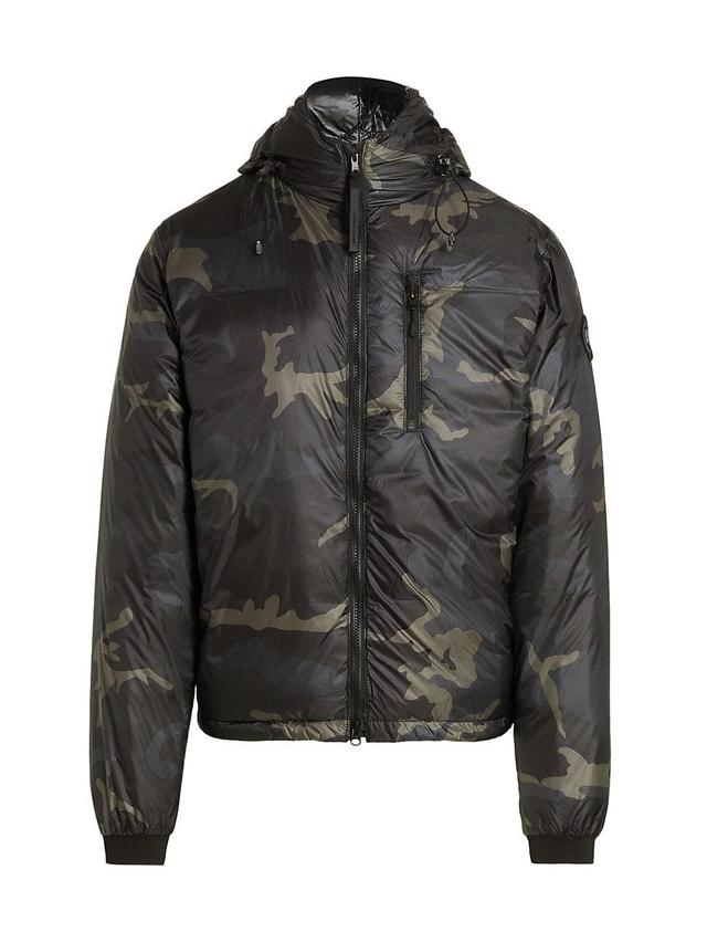 Mens Lodge Camouflage Down Hooded Jacket Product Image