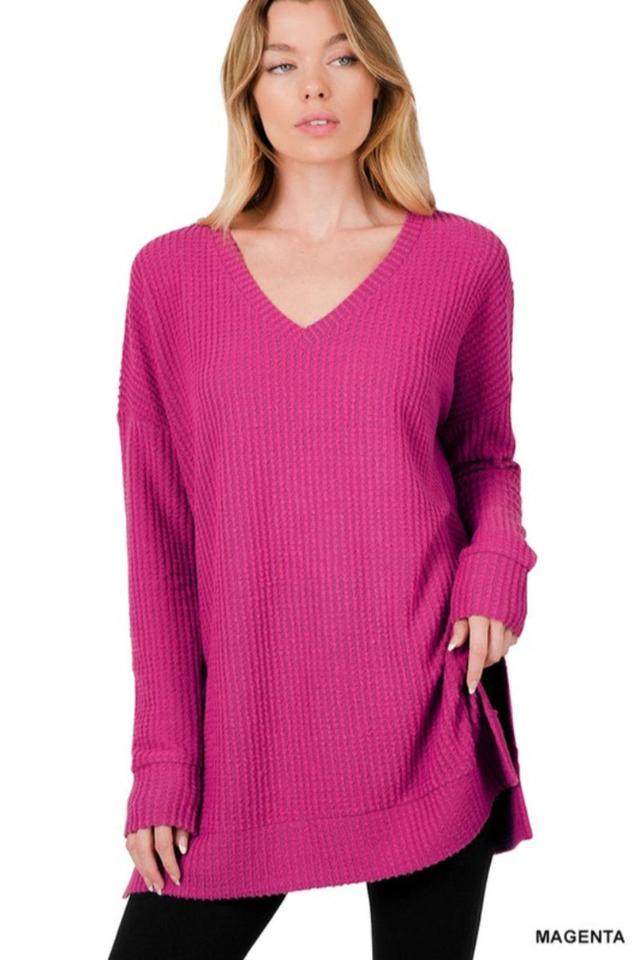 V Neck Sweater Female Product Image