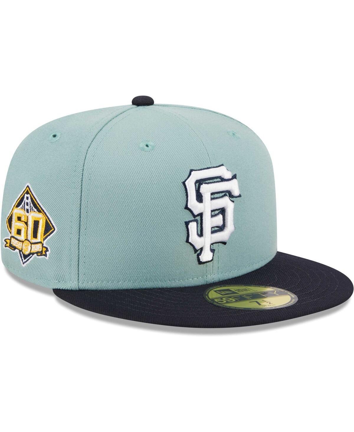 Mens New Era Light Blue San Francisco Giants Beach Kiss 59FIFTY Fitted Hat - Light Blue Product Image