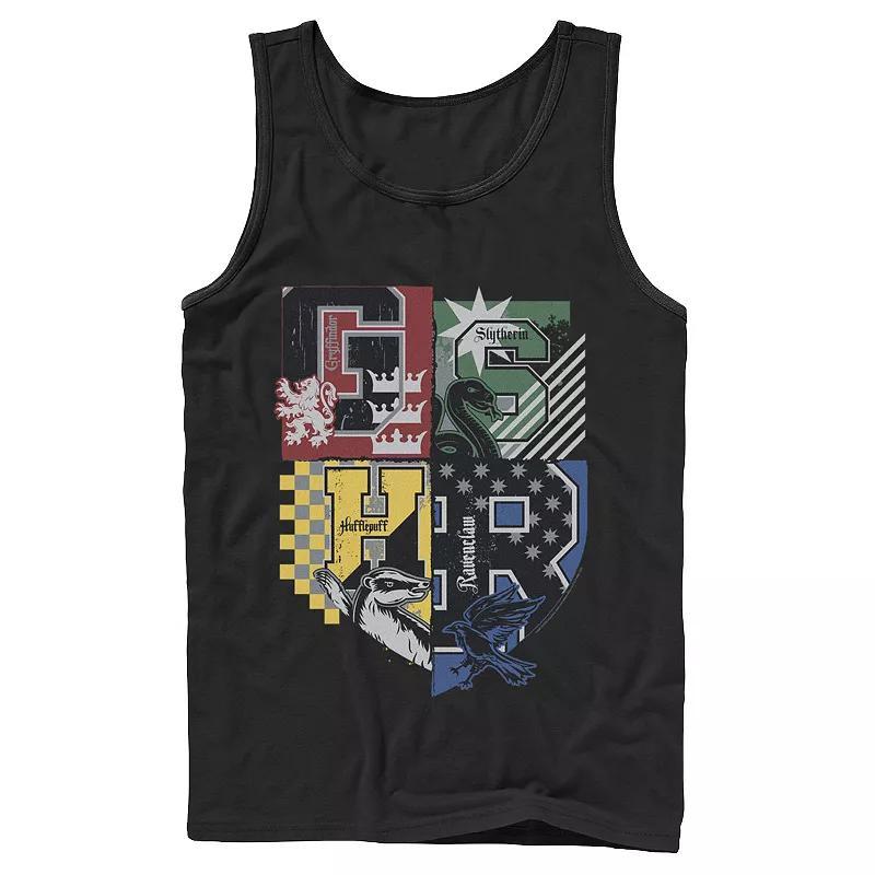 Mens Harry Potter Deathly Hallows 2 House Crests Tank Top Product Image