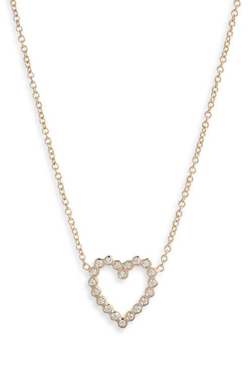 Zo Chicco 14K Gold Diamond Heart Pendant Necklace Product Image