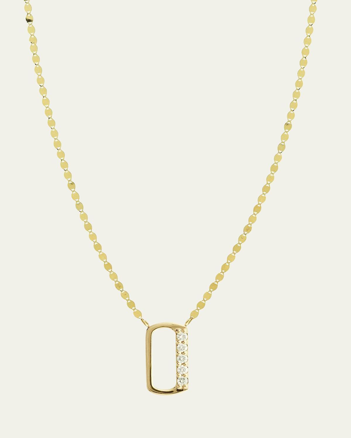 Get Personal Initial Pendant Necklace with Diamonds Product Image