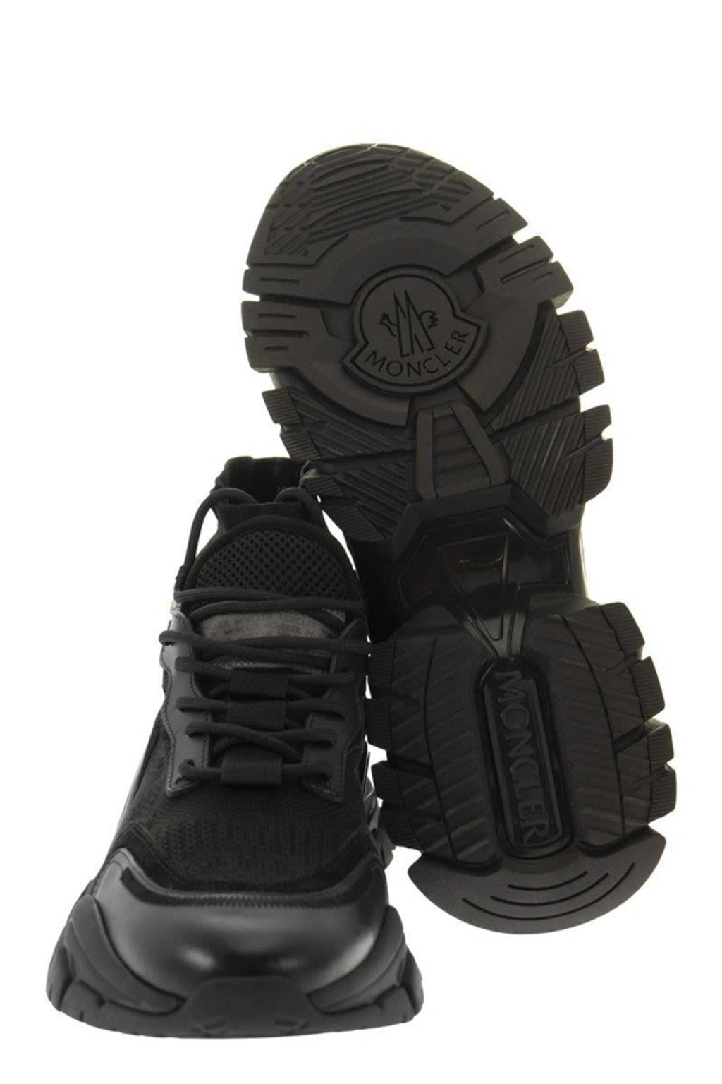 MONCLER Men's Leave No Trace - High-top Trainers Sneaker In Black Product Image