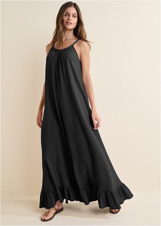 Tie-Back Ruffle Maxi Dress product image